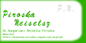 piroska meiselsz business card